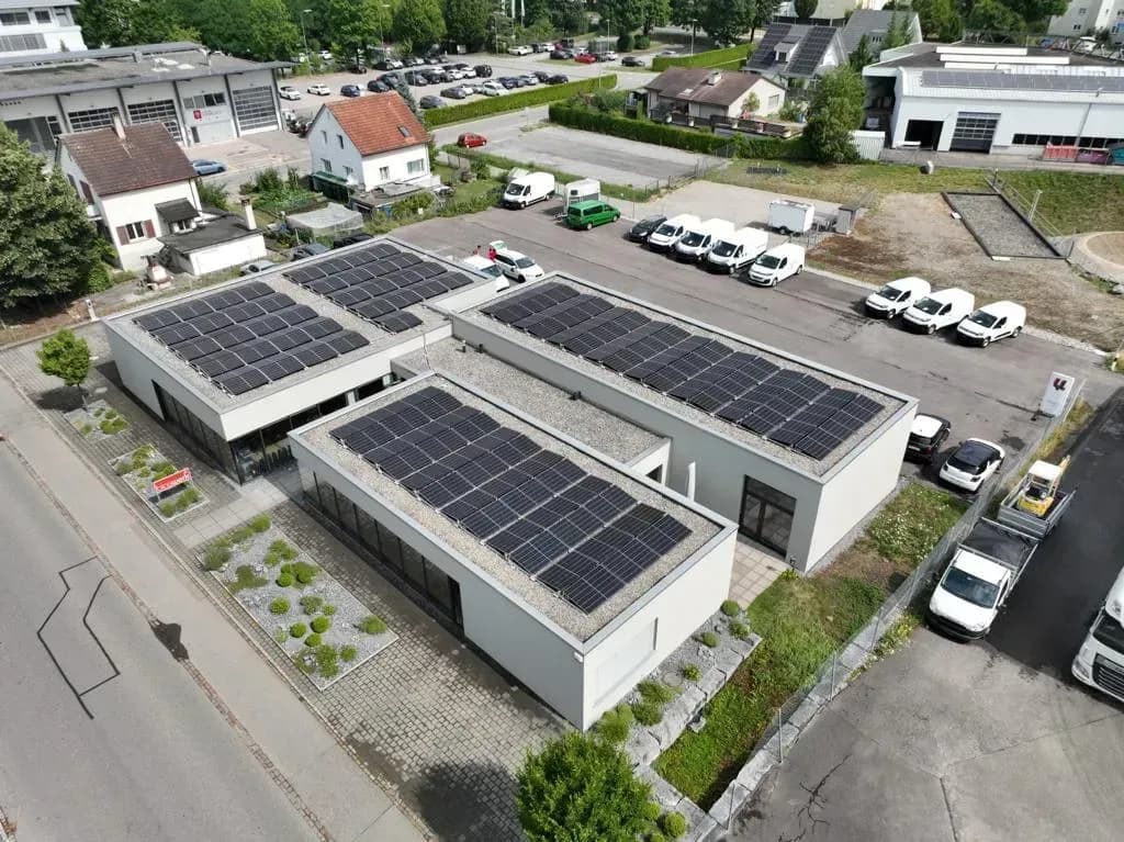 Solaranlage auf einem Dach